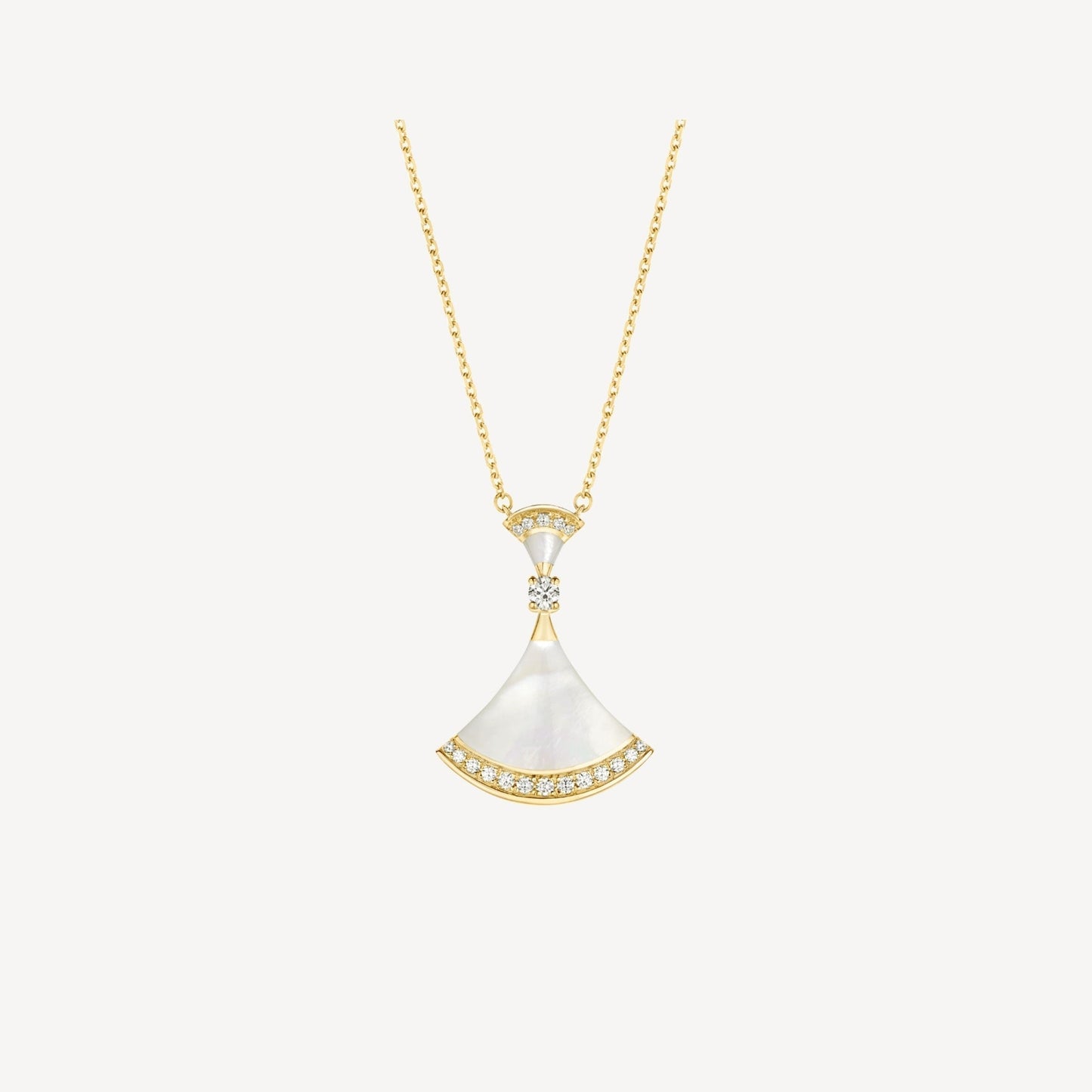 [CharmAmor]DREAM NECKLACE MOP GOLD DIAMOND