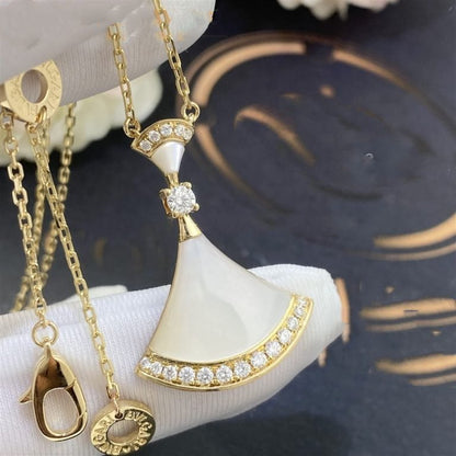[CharmAmor]DREAM NECKLACE MOP GOLD DIAMOND
