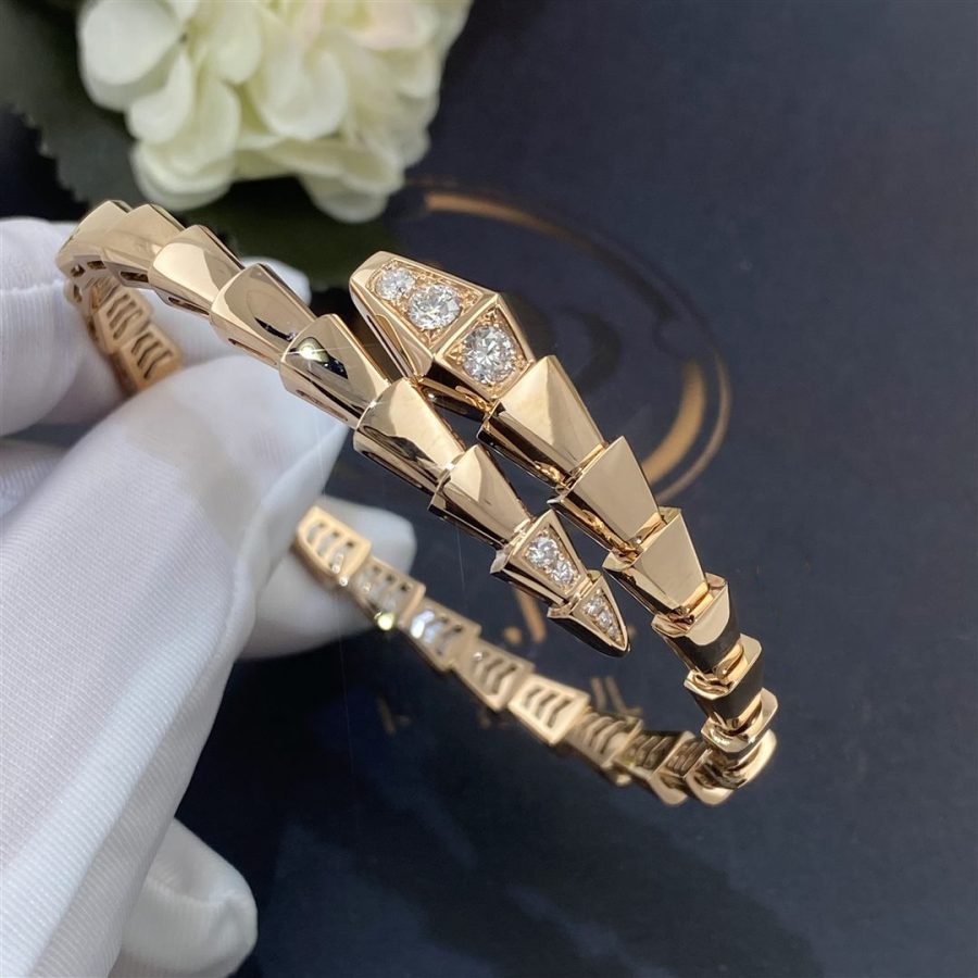 [CharmAmor]SERPENTI BRACELET DIAMONDS PINK GOLD