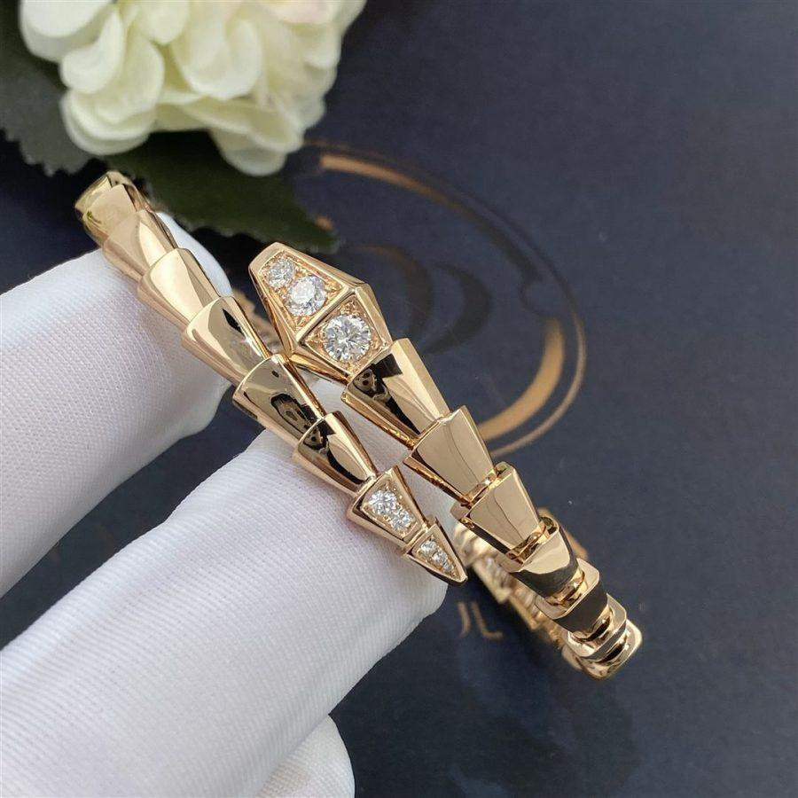 [CharmAmor]SERPENTI BRACELET DIAMONDS PINK GOLD