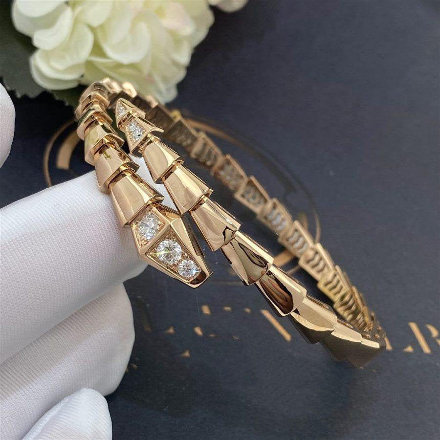 [CharmAmor]SERPENTI BRACELET DIAMONDS PINK GOLD