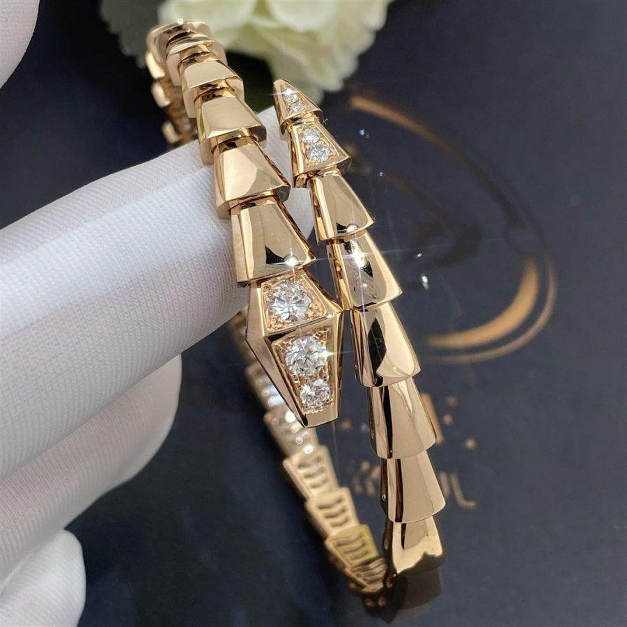 [CharmAmor]SERPENTI BRACELET DIAMONDS PINK GOLD