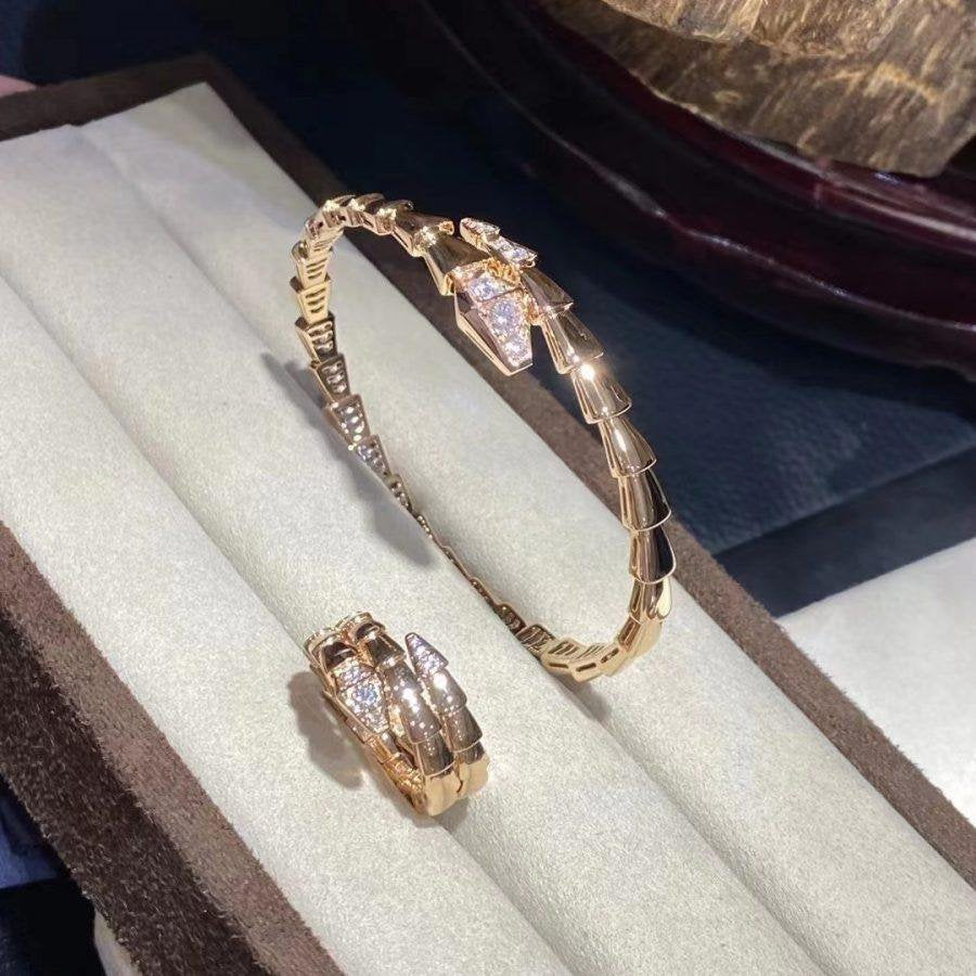 [CharmAmor]SERPENTI BRACELET DIAMONDS PINK GOLD