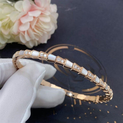[CharmAmor]SERPENTI BRACELET PINK GOLD MOP DIAMOND