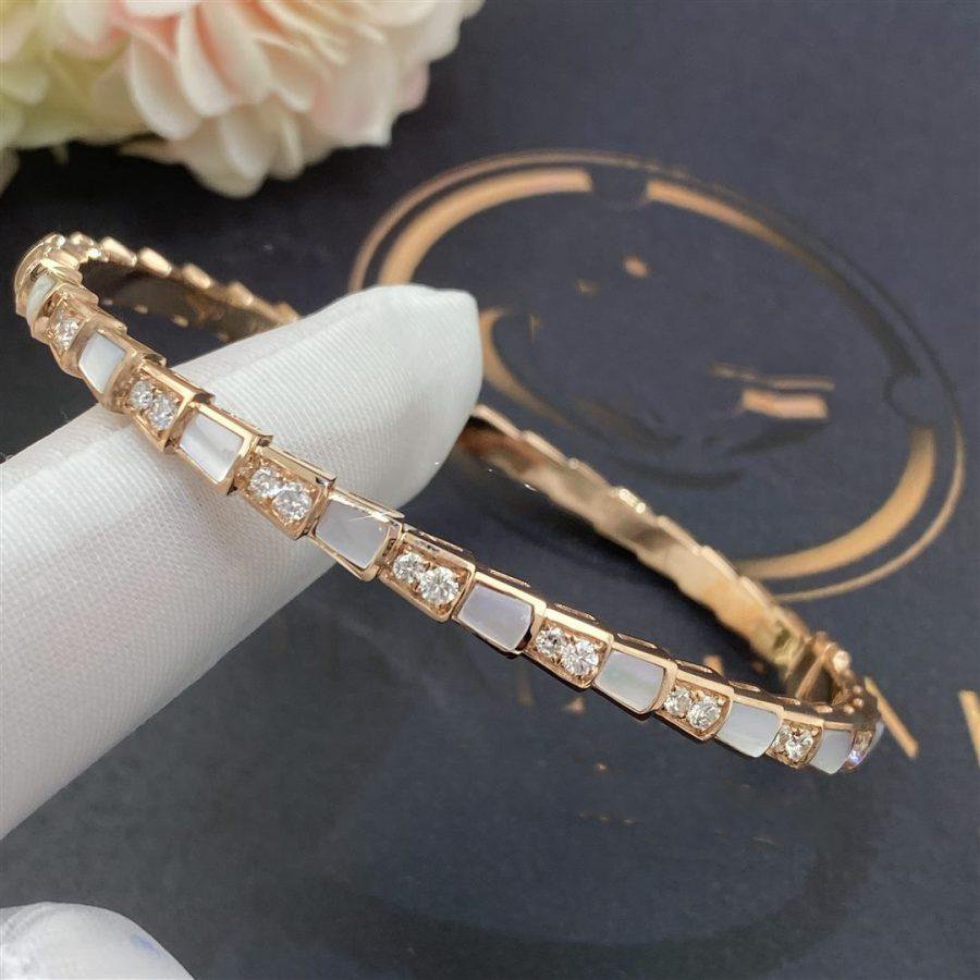 [CharmAmor]SERPENTI BRACELET PINK GOLD MOP DIAMOND
