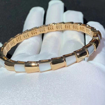 [CharmAmor]SERPENTI BRACELET PINK GOLD MOP
