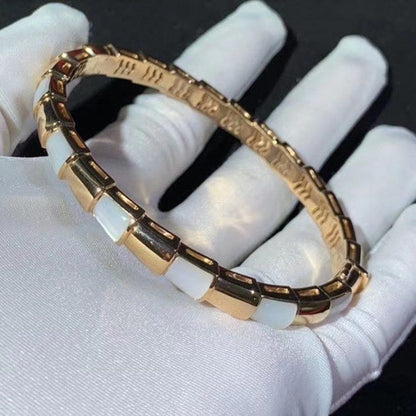 [CharmAmor]SERPENTI BRACELET PINK GOLD MOP