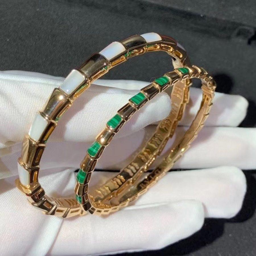 [CharmAmor]SERPENTI BRACELET PINK GOLD MOP