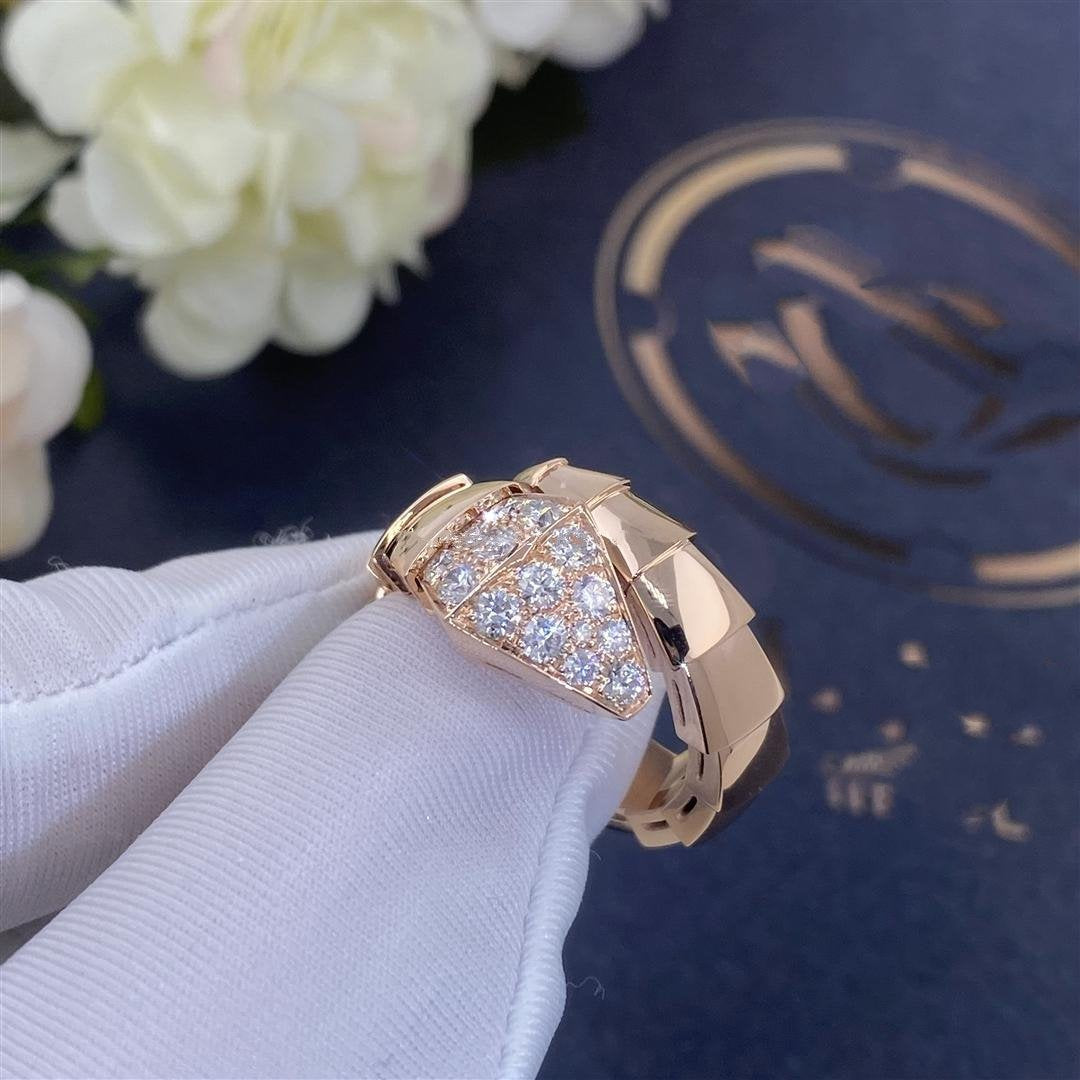 [CharmAmor]SERPENTI RING PINK GOLD DIAMOND