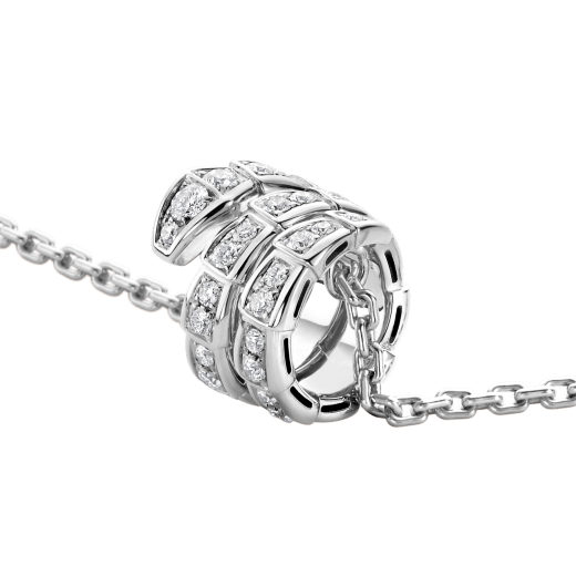 [CharmAmor]SERPENTI  NECKLACE DOUBLE RING DIAMOND