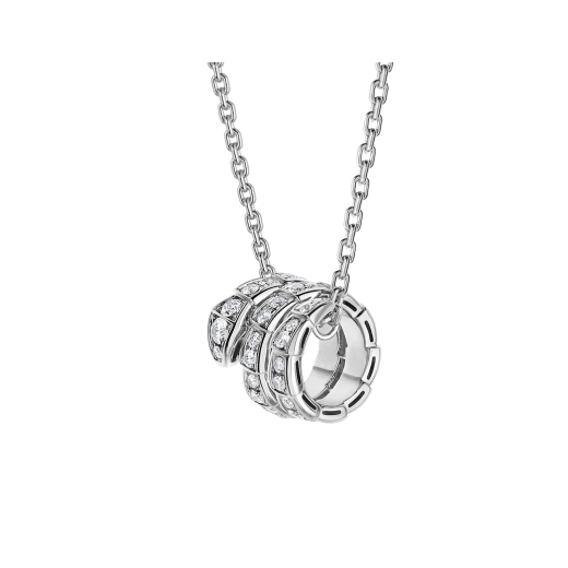 [CharmAmor]SERPENTI  NECKLACE DOUBLE RING DIAMOND