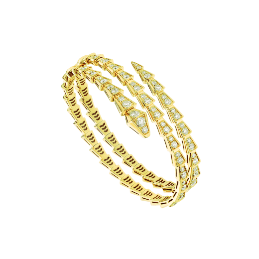 [CharmAmor]SERPENTI BRACELET GOLD DIAMOND DOUBLE ROW