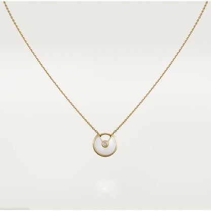 [CharmAmor]AMULETTE ROSE GOLD MOP NECKLACE