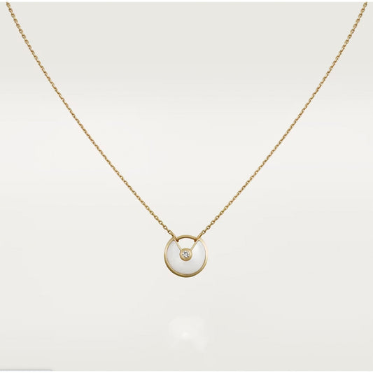 [CharmAmor]AMULETTE ROSE GOLD MOP NECKLACE