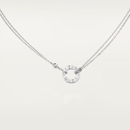 [CharmAmor]LOVE NECKLACE 16MM 2 DIAMONDS