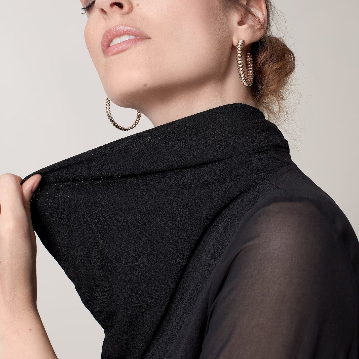[CharmAmor]CLASH HOOP LARGE EARRINGS