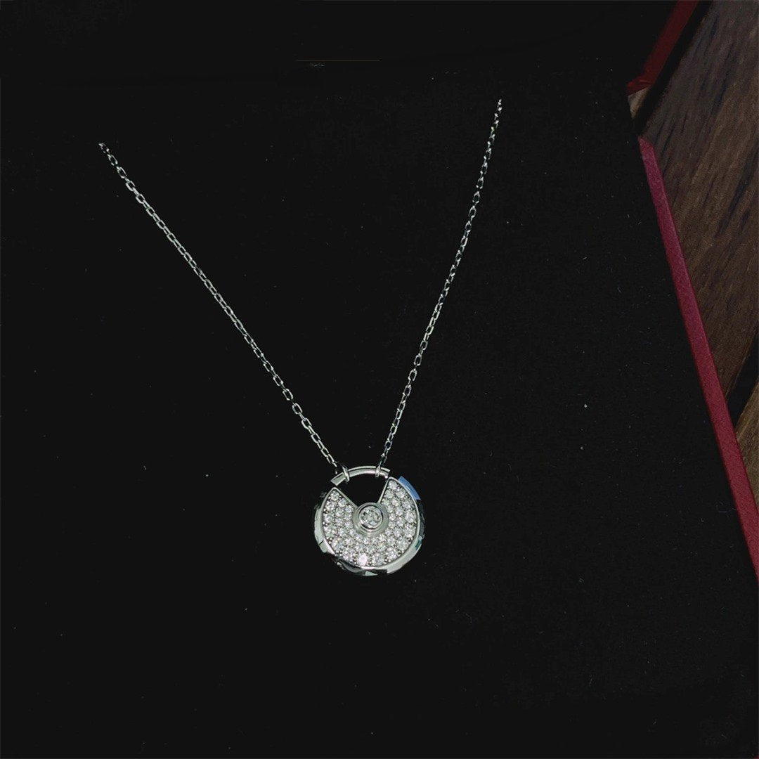 [CharmAmor]AMULETTE SILVER FULL DIAMOND NECKLACE