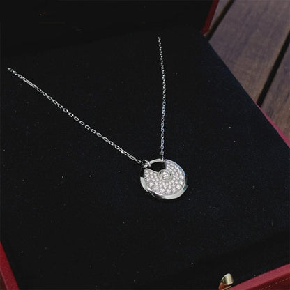 [CharmAmor]AMULETTE SILVER FULL DIAMOND NECKLACE