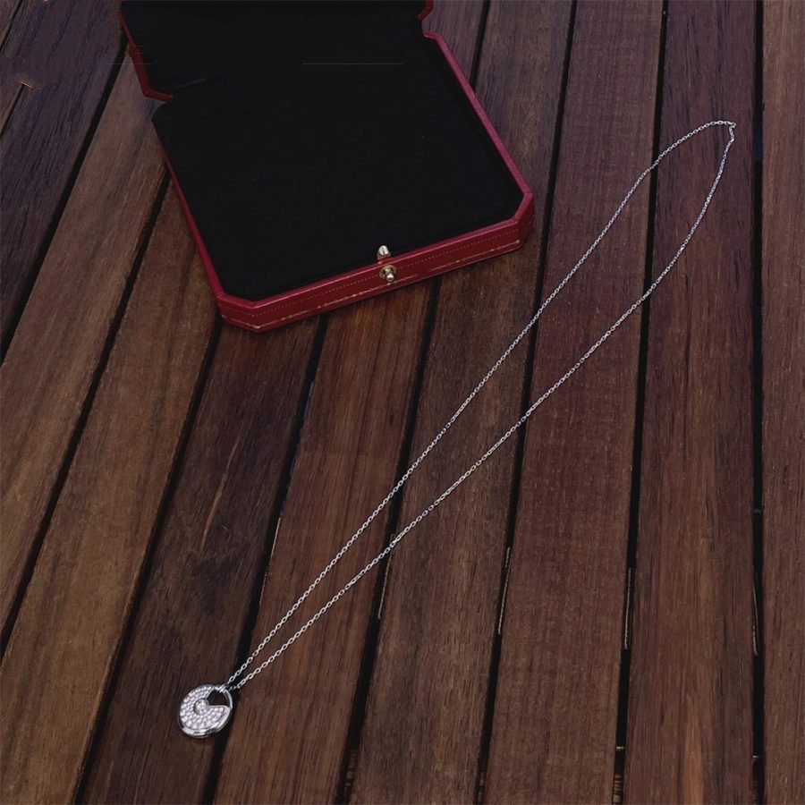 [CharmAmor]AMULETTE SILVER FULL DIAMOND NECKLACE