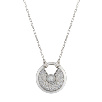 [CharmAmor]AMULETTE SILVER FULL DIAMOND NECKLACE
