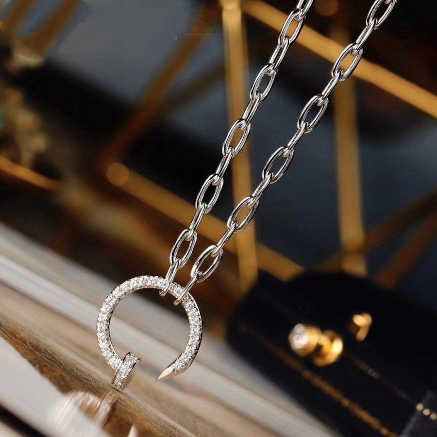 [CharmAmor]JUSTE NECKLACE FULL DIAMONDS