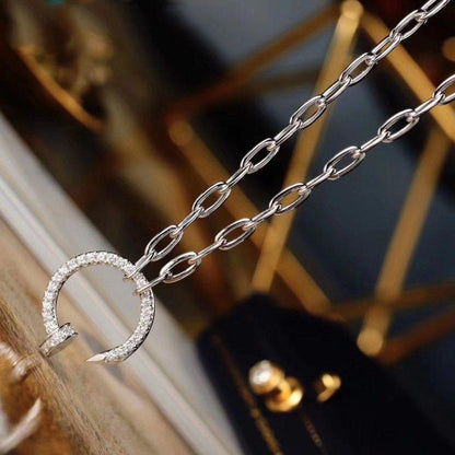 [CharmAmor]JUSTE NECKLACE FULL DIAMONDS
