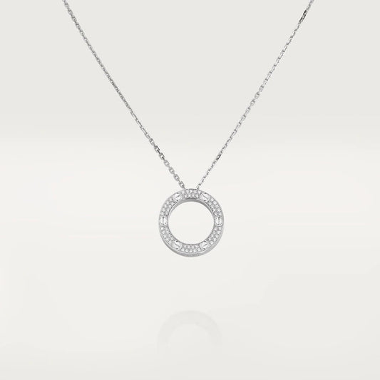 [CharmAmor]LOVE NECKLACE ADJUSTABLE SILVER