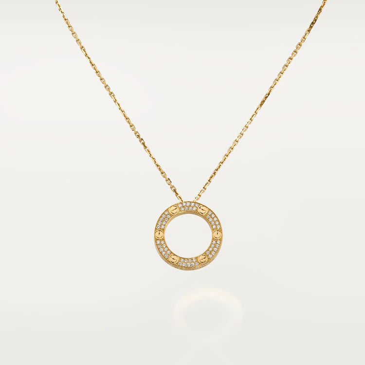 [CharmAmor]LOVE NECKLACE ADJUSTABLE ROSE GOLD