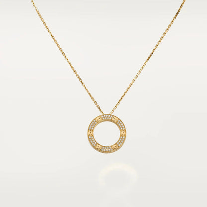 [CharmAmor]LOVE NECKLACE ADJUSTABLE ROSE GOLD