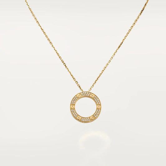 [CharmAmor]LOVE NECKLACE ADJUSTABLE ROSE GOLD