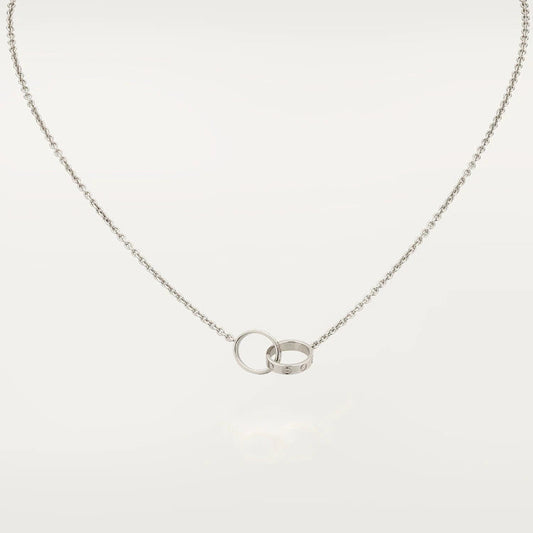 [CharmAmor]LOVE NECKLACE PINK GOLD AND SILVER