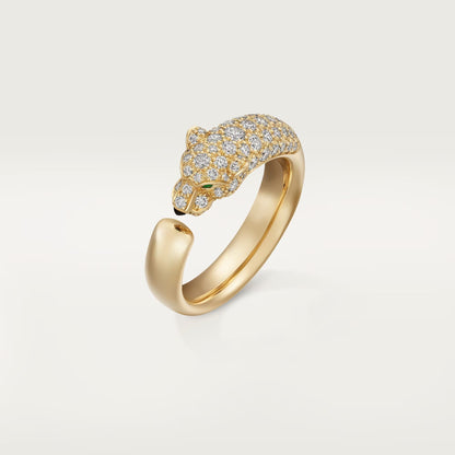 [CharmAmor]PANTHERE HALF DIAMOND SMALL RING