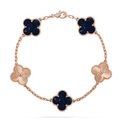 [CharmAmor] CLOVER 5 MOTIF PIETERSITE BRACELET COLLECTION