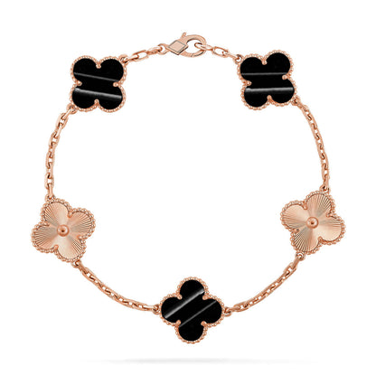 [CharmAmor] CLOVER 5 MOTIF PULSAR STONE BRACELET COLLECTION