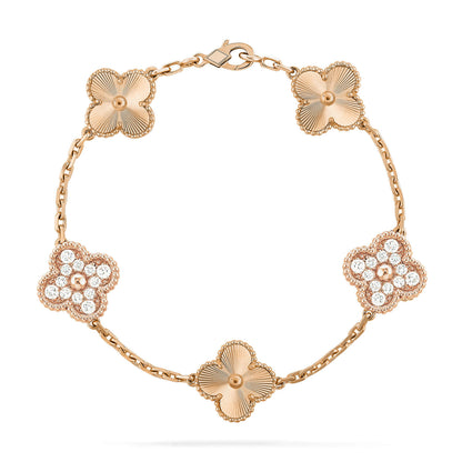 [CharmAmor] CLOVER 5 MOTIF LASER BRACELET COLLECTION