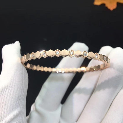 [CharmAmor]BEE LOVE PINK GOLD DIAMOND BRACELET