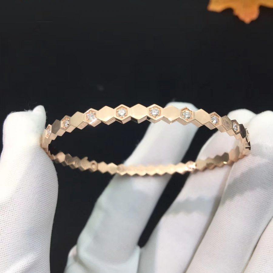 [CharmAmor]BEE LOVE PINK GOLD DIAMOND BRACELET