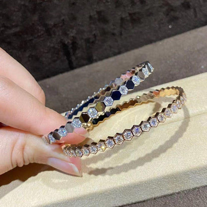 [CharmAmor]BEE LOVE GOLD BRACELET FULL DIAMOND