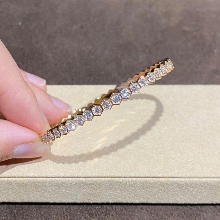 [CharmAmor]BEE LOVE GOLD BRACELET FULL DIAMOND