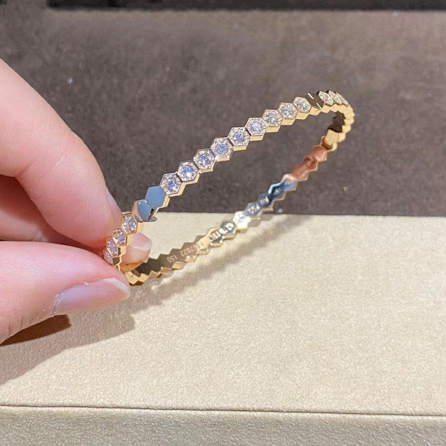 [CharmAmor]BEE LOVE GOLD BRACELET FULL DIAMOND