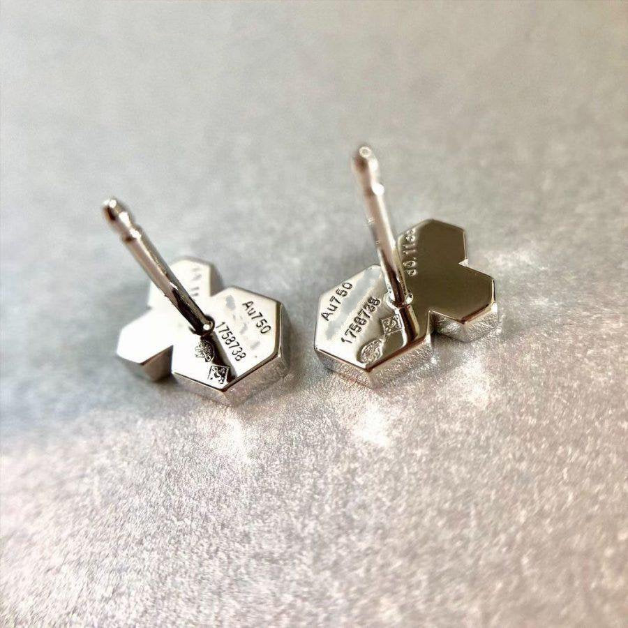 [CharmAmor]BEE LOVE SILVER DIAMOND EARRINGS