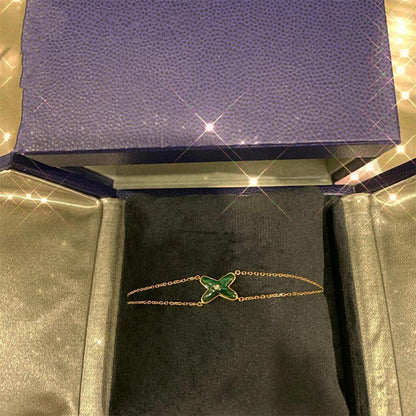 [CharmAmor]JEUX BRACELET MALACHITE PINK GOLD 1 DIAMOND