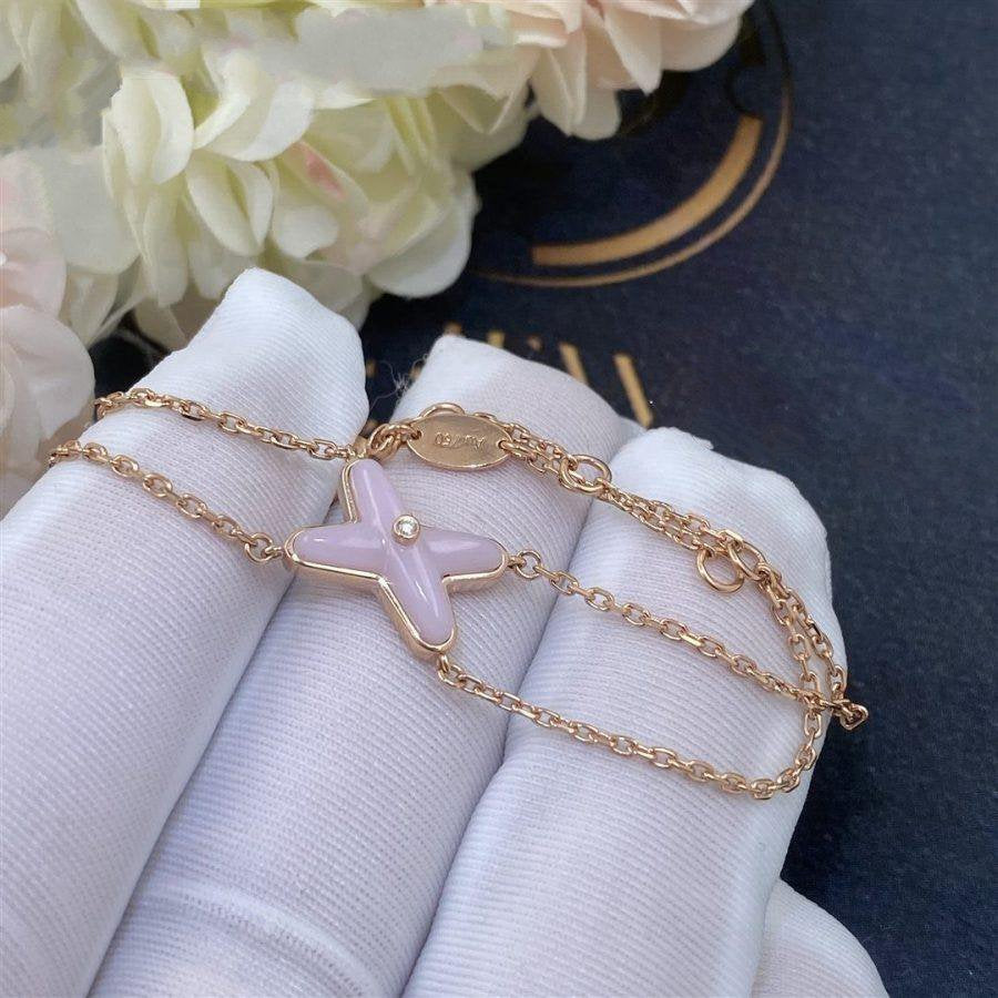 [CharmAmor]JEUX BRACELET PINK MOP PINK GOLD 1 DIAMOND