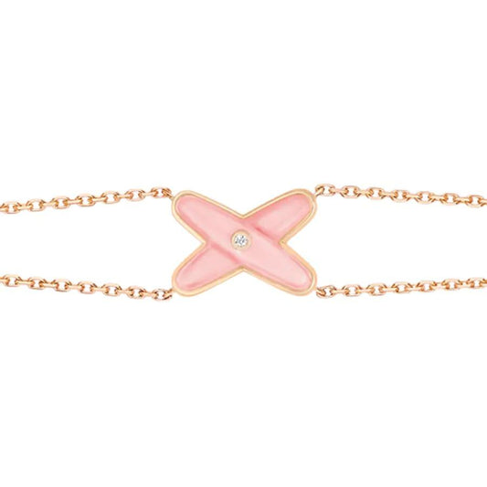 [CharmAmor]JEUX BRACELET PINK MOP PINK GOLD 1 DIAMOND