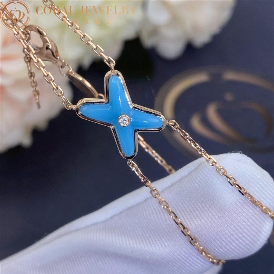 [CharmAmor]JEUX BRACELET TURQUOISE PINK GOLD 1 DIAMOND