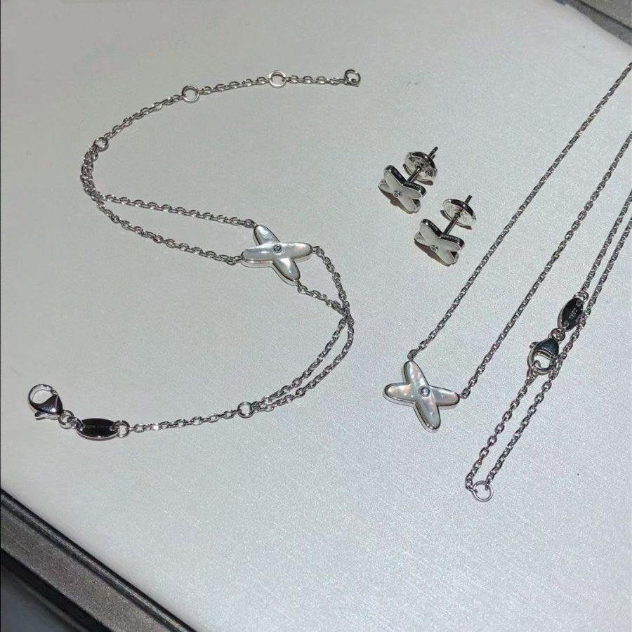 [CharmAmor]JEUX BRACELET WHITE MOP SILVER 1 DIAMOND