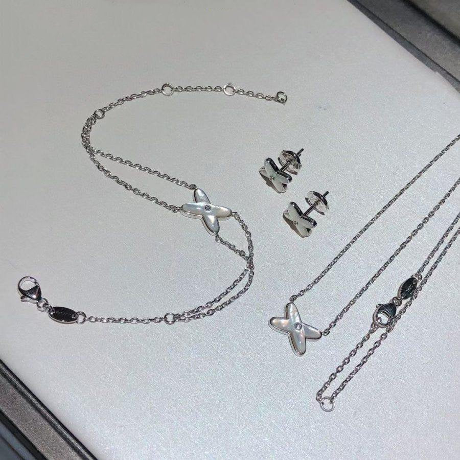 [CharmAmor]JEUX BRACELET WHITE MOP SILVER 1 DIAMOND