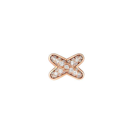 [CharmAmor]JEUX DE PINK GOLD DIAMOND EARRINGS