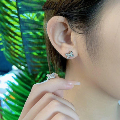 [CharmAmor]JEUX DE SILVER DIAMOND EARRINGS