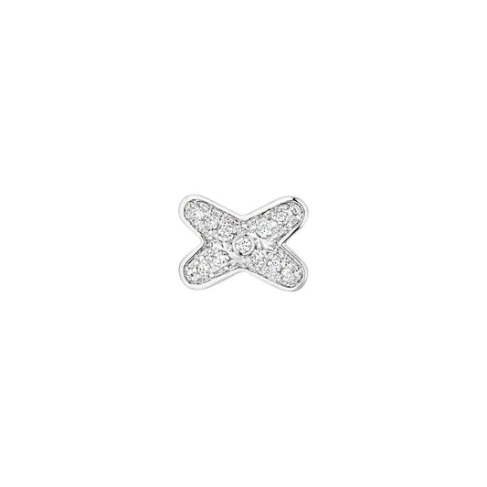 [CharmAmor]JEUX DE SILVER DIAMOND EARRINGS